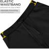 image:imageBIG ELEPHANT Boys Athletic Shorts 3 Pack Cotton Gym Shorts with Pockets Elastic Waist Drawstring for School Sports and PlayBlackLight GrayAqua Blue
