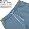 image:imageBIG ELEPHANT Boys Athletic Shorts 3 Pack Cotton Gym Shorts with Pockets Elastic Waist Drawstring for School Sports and PlayRoyal BlueAqua BlueSky Blue