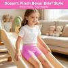 image:imageBIG ELEPHANT Girls Underwear 10 Pack  100 Cotton Boyshort Panties Soft Breathable Toddler Girls Boxer Briefs 3T10YBlue Green Pastel Mix