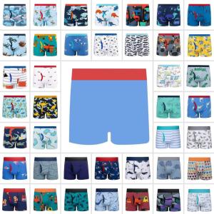 image:imageBIG ELEPHANT Boys Boxer Briefs 10 Pack Random Assorted Prints Cotton Underwear for Toddlers and Kids Breathable Soft FitRandom Assorted Prints
