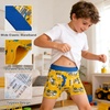 image:imageBIG ELEPHANT Boys Boxer Briefs 10Pack 100 Cotton Toddler Underwear Dinosaur and Car Print Soft Breathable UnderpantsYellow Car