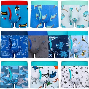 image:imageBIG ELEPHANT Boys Boxer Briefs 10Pack 100 Cotton Toddler Underwear Dinosaur and Car Print Soft Breathable UnderpantsBlue Dinosaur