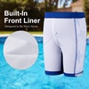 image:imageBIG ELEPHANT Boys Swim Shorts 2Pack QuickDry Stretch Swim Trunks with BuiltIn Liner Athletic Swimwear for Beach amp PoolStarfish Sea Fish