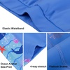 image:imageBIG ELEPHANT Boys Swim Shorts 2Pack QuickDry Stretch Swim Trunks with BuiltIn Liner Athletic Swimwear for Beach amp PoolStarfish ShellShark