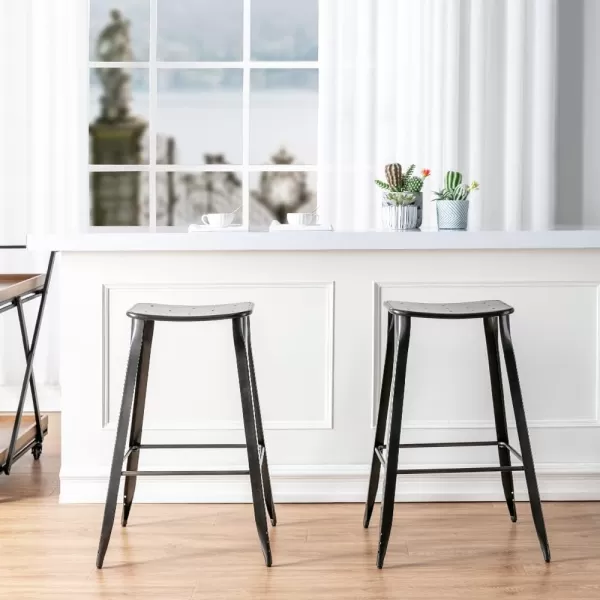 ACEssentials, Saddle Backless Metal Barstool