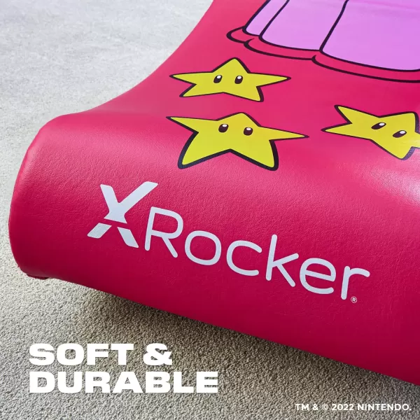 X Rocker Official Super Mario Video Gaming Floor Chair, All-Star Edition Nintendo Collectible, Faux Leather, Foldable, Youth