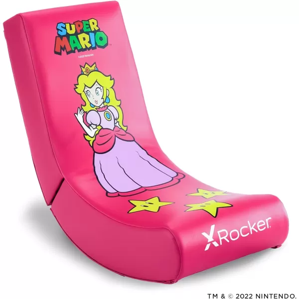 X Rocker Official Super Mario Video Gaming Floor Chair, All-Star Edition Nintendo Collectible, Faux Leather, Foldable, Youth