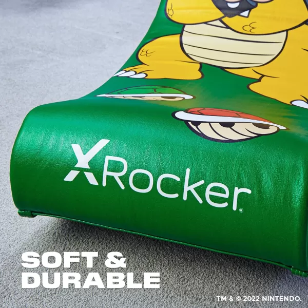X Rocker Official Super Mario Video Gaming Floor Chair, All-Star Edition Nintendo Collectible, Faux Leather, Foldable, Youth