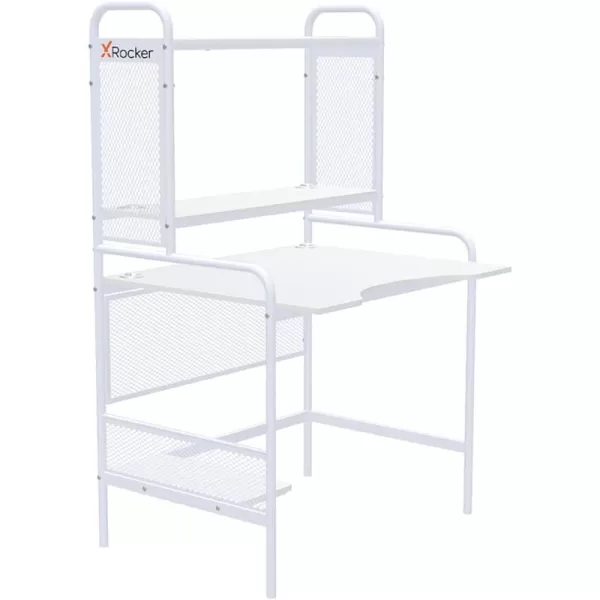 X Rocker Icarus Gaming Desk, with 2 Cable Management Port Holes, Shelf, Steel Frame, 0724401, 35.4" x 29.1" x 57.5", Black
