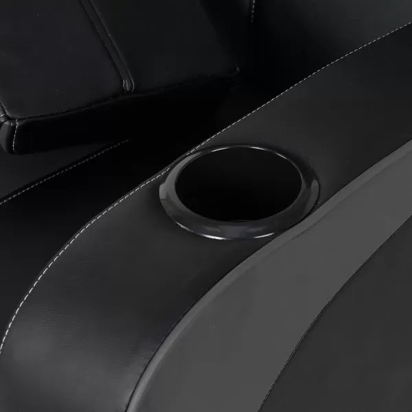 X Rocker Gamma Recliner Gaming Chair, 2.1 Bluetooth Audio System, Headrest Mounted Speakers, Built-in Footrest and Cupholder, 718001, 34.84" x 39.37" x 30.31", Black