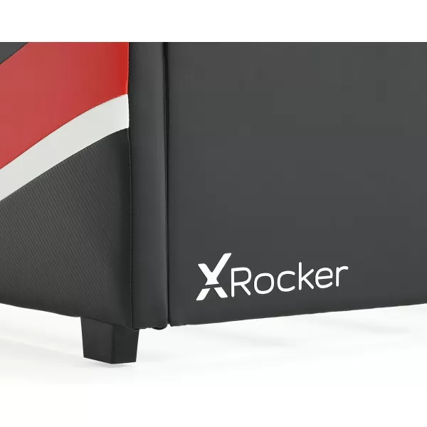X Rocker Orion eSports Gaming Bed Frame, with TV Mount, Black Faux Leather, Durable Metal Frame, Padded Headboard, 2113501, 82.28" x 41.34" x 42.52", Twin Size