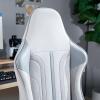 imageX Rocker Mysa PC Video Gaming Chair Executive Ergonomic Office Desk Chair with Wheels Vegan Leather Gray and PinkGray  Gray Base