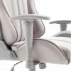imageX Rocker Mysa PC Video Gaming Chair Executive Ergonomic Office Desk Chair with Wheels Vegan Leather Gray and PinkGray  Gray Base