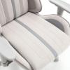 imageX Rocker Mysa PC Video Gaming Chair Executive Ergonomic Office Desk Chair with Wheels Vegan Leather Gray and PinkGray  Gray Base