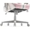 imageX Rocker Mysa PC Video Gaming Chair Executive Ergonomic Office Desk Chair with Wheels Vegan Leather Gray and PinkGrayPink  Gray Base
