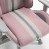 imageX Rocker Mysa PC Video Gaming Chair Executive Ergonomic Office Desk Chair with Wheels Vegan Leather Gray and PinkGrayPink  Gray Base