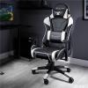 imageX Rocker PC Computer Video Gaming Office Chair Built in Audio Speakers and Ergonomic Design for Men Boys Girls TeensAgility White