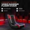 imageX Rocker Video Gaming Floor Rocker Chair Builtin Audio Speakers Foldable for Bedroom or Game Room Gifts for Gamers Boys Girls Teens 517Standard 517 yr