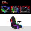 imageX Rocker Video Gaming Floor Rocker Chair Builtin Audio Speakers Foldable for Bedroom or Game Room Gifts for Gamers Boys Girls Teens 517Standard 517 yr
