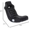 imageX Rocker Video Gaming Floor Rocker Chair Builtin Audio Speakers Foldable for Bedroom or Game Room Gifts for Gamers Boys Girls Teens 517Standard 517 yr