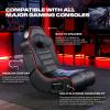 imageX Rocker Video Gaming Floor Rocker Chair Builtin Audio Speakers Foldable for Bedroom or Game Room Gifts for Gamers Boys Girls Teens 517Standard 517 yr