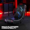 imageX Rocker Video Gaming Floor Rocker Chair Builtin Audio Speakers Foldable for Bedroom or Game Room Gifts for Gamers Boys Girls Teens 517Standard 517 yr