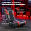 imageX Rocker Video Gaming Floor Rocker Chair Builtin Audio Speakers Foldable for Bedroom or Game Room Gifts for Gamers Boys Girls Teens 517Standard 517 yr