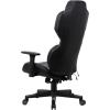 imageX Rocker Zeta PC Office Gaming Chair Adjustable Seat and Armrest Swivel Base Faux Leather 780201 2736quot x 2756quot x 4843quot Black and Gray
