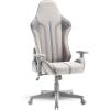 imageX Rocker Mysa PC Video Gaming Chair Executive Ergonomic Office Desk Chair with Wheels Vegan Leather Gray and PinkGray  Gray Base
