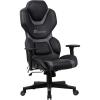 imageX Rocker Zeta PC Office Gaming Chair Adjustable Seat and Armrest Swivel Base Faux Leather 780201 2736quot x 2756quot x 4843quot Black and Gray