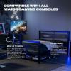 image:imageX Rocker Basecamp Full Size Gaming Bed Rotating TV Mount with Vented Console Storage Metal Mesh Frame with Slats Amazon Exclusive BlackBlack