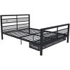 image:imageX Rocker Basecamp Full Size Gaming Bed Rotating TV Mount with Vented Console Storage Metal Mesh Frame with Slats Amazon Exclusive BlackBlack