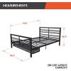 image:imageX Rocker Basecamp Full Size Gaming Bed Rotating TV Mount with Vented Console Storage Metal Mesh Frame with Slats Amazon Exclusive BlackBlack