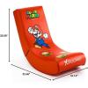 image:imageX Rocker Nintendo Video Gaming Chair for Kids 517 Floor Rocker Gifts for Gamers Mario Bowser Peach Luigi Yoshi Gifts for Teens Boys Girls