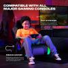 image:imageX Rocker Video Gaming Floor Rocker Chair Builtin Audio College Dorm Essentials for Guys and Girls Bedroom Foldable Gifts for GamersGForce RGB LED