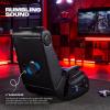image:imageX Rocker Video Gaming Floor Rocker Chair Builtin Audio College Dorm Essentials for Guys and Girls Bedroom Foldable Gifts for GamersPro Series