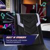 image:imageX Rocker Video Gaming Floor Rocker Chair Builtin Audio Foldable for Gamers Bedroom or Game Room for Boys Girls Teens 517 Gifts for GamersEclipse Silver