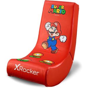 image:imageX Rocker Nintendo Video Gaming Chair for Kids 517 Floor Rocker Gifts for Gamers Mario Bowser Peach Luigi Yoshi Gifts for Teens Boys Girls