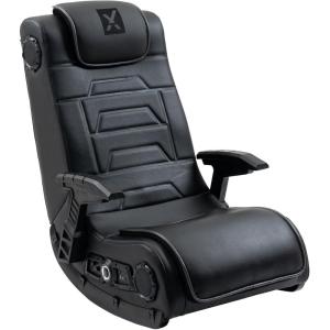 image:imageX Rocker Video Gaming Floor Rocker Chair Builtin Audio College Dorm Essentials for Guys and Girls Bedroom Foldable Gifts for GamersPro Series
