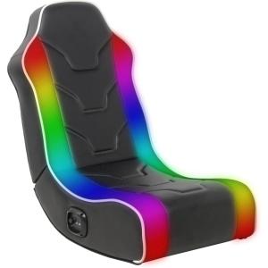 image:imageX Rocker Video Gaming Floor Rocker Chair Builtin Audio Foldable for Gamers Bedroom or Game Room for Boys Girls Teens 517 Gifts for GamersChimera RGB LED