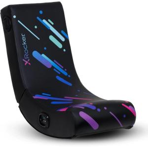 image:imageX Rocker Video Gaming Floor Rocker Chair Builtin Audio Foldable for Gamers Bedroom or Game Room for Boys Girls Teens 517 Gifts for GamersPixel