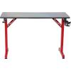 image:imageX Rocker Hex PC Modern Gaming Desk with Headset Hook and Cup Holder Textured Carbon Fiber 721601 4724 x 2362 x 2913 Black and RedHex Pattern