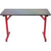 image:imageX Rocker Hex PC Modern Gaming Desk with Headset Hook and Cup Holder Textured Carbon Fiber 721601 4724 x 2362 x 2913 Black and RedHex Pattern