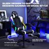 image:imageX Rocker PC Computer Gaming Desk Chair with Wheels College Dorm Room Essentials for Guys and Girls Adjustable Ergonomic Office Chair Gifts for GamersAchiever LED RGB