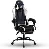 image:imageX Rocker PC Computer Gaming Desk Chair with Wheels College Dorm Room Essentials for Guys and Girls Adjustable Ergonomic Office Chair Gifts for GamersAchiever Black