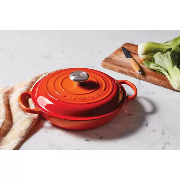 Le Creuset Enameled Cast Iron Signature Braiser, 3.5 qt., Rhone