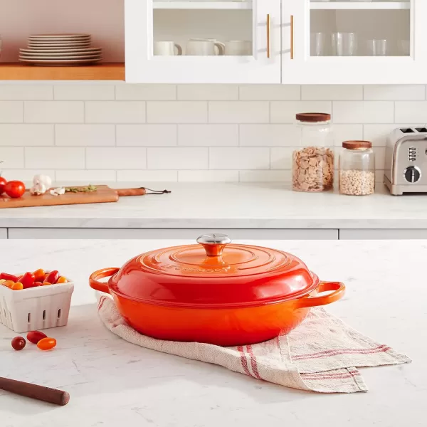 Le Creuset Enameled Cast Iron Signature Braiser, 3.5 qt., Rhone