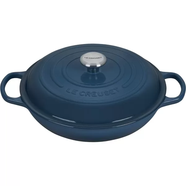 Le Creuset Enameled Cast Iron Signature Braiser, 3.5 qt., Rhone