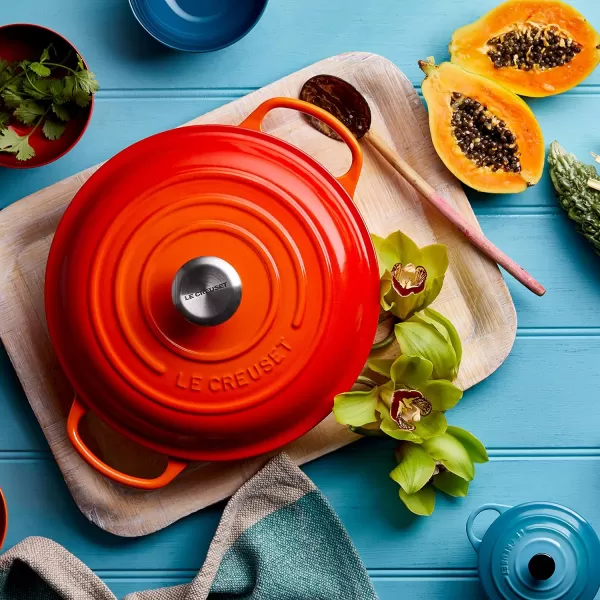 Le Creuset Enameled Cast Iron Signature Braiser, 3.5 qt., Rhone