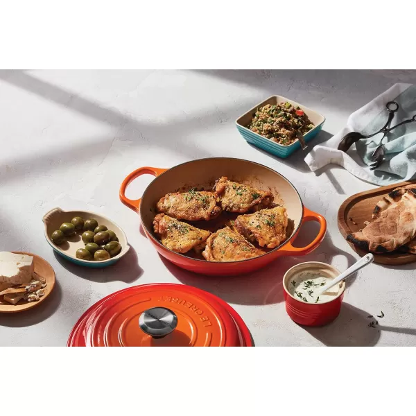 Le Creuset Enameled Cast Iron Signature Braiser, 3.5 qt., Rhone